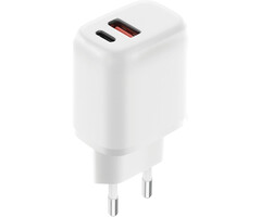 Mobiparts Mobiparts Wall Charger Dual USB-C/USB-A 20W White (Bulk)