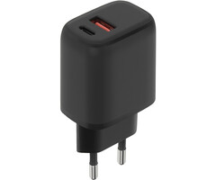 Mobiparts Mobiparts 20W Dual USB-C & USB-A Wandlader - Snellader - Zwart