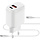 Mobiparts Wall Charger Dual USB-C/USB-A with USB-C to USB-C cable White