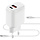 Mobiparts Wall Charger Dual USB-C/USB-A with Lightning Cable White