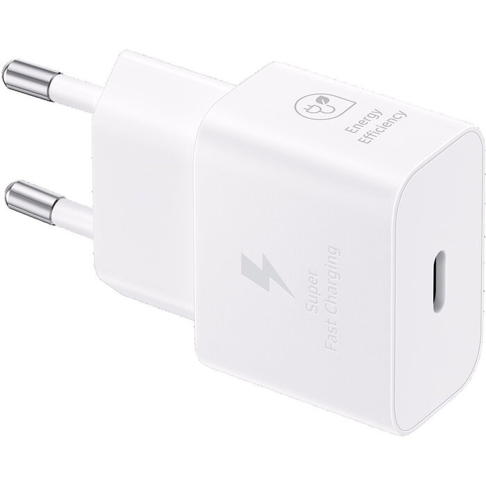 Samsung Samsung 25W Energy Efficiency (GaN) USB-C Travel Adapter White w/o cable