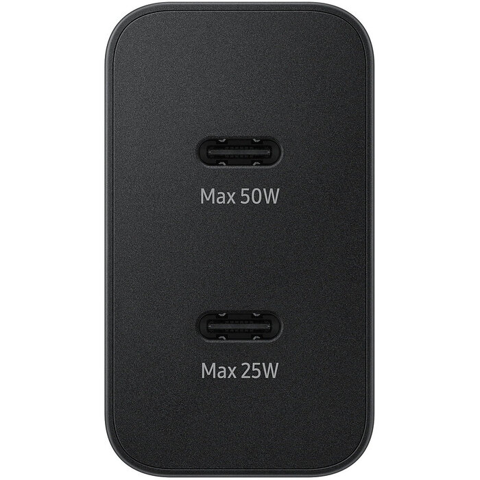Samsung Originele Samsung Duo Power Adapter 50W met USB-C Kabel - Zwart