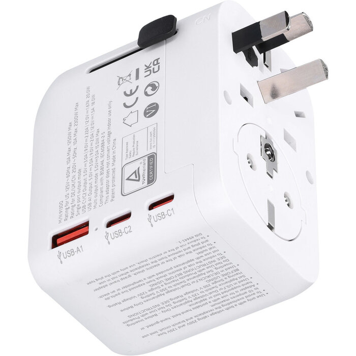 Mobiparts Mobiparts Universal World Travel Charger White