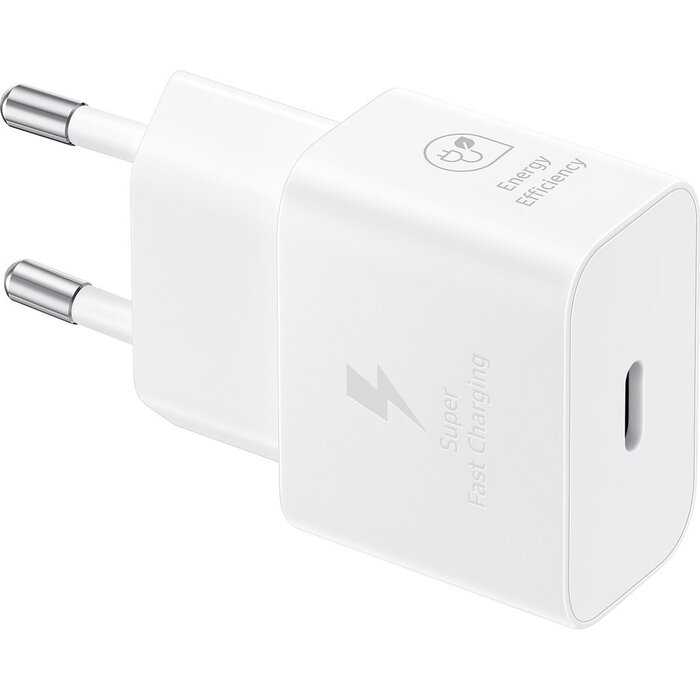 Samsung Samsung USB-C Energy Efficiency (GaN) 25W White incl USB-C to USB-C cable 1m