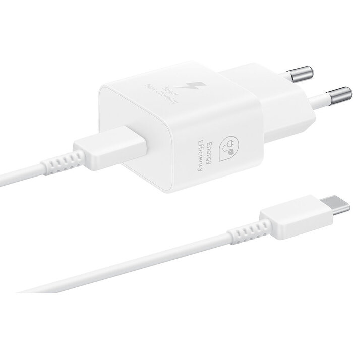 Samsung Samsung USB-C Energy Efficiency (GaN) 25W White incl USB-C to USB-C cable 1m