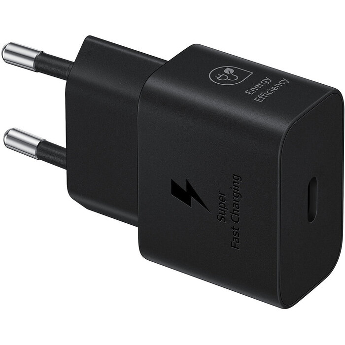 Samsung Originele Samsung 25W GaN USB-C Snellader met Kabel - Zwart (EP-T2510)