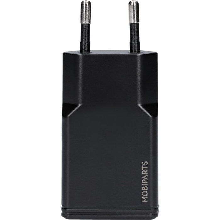Mobiparts Mobiparts 20W USB-C GaN Snellader - Plat Design - Zwart