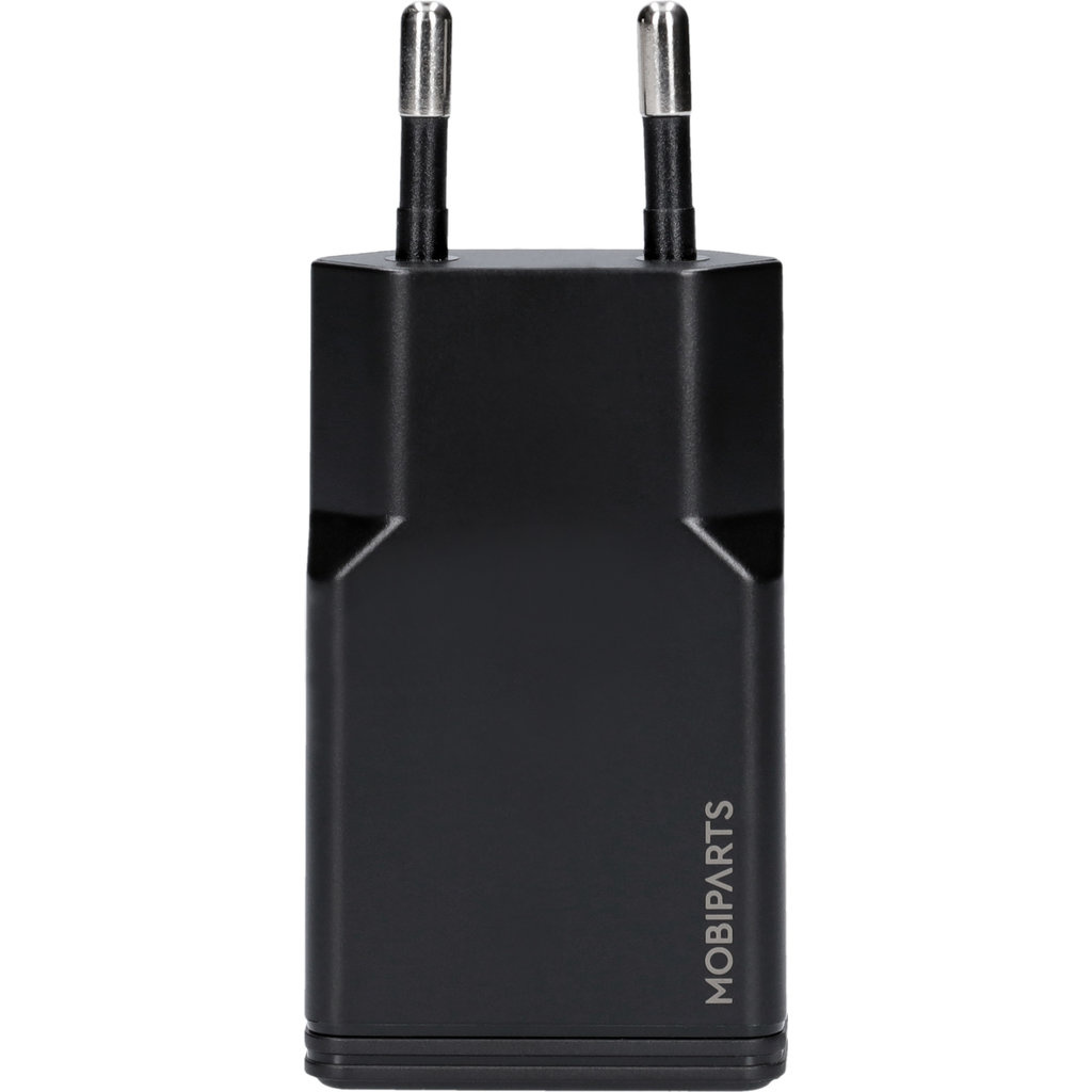 Mobiparts Mobiparts 20W USB-C GaN Snellader - Plat Design - Zwart