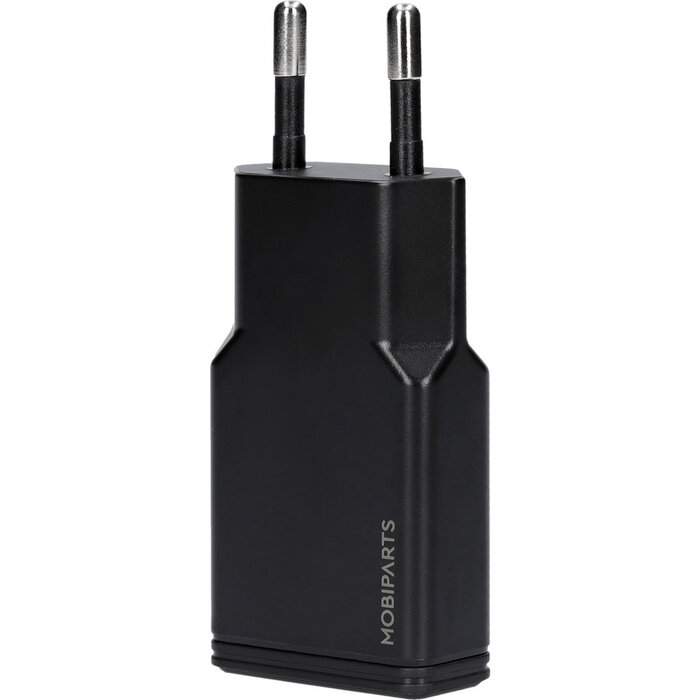 Mobiparts Mobiparts 20W USB-C GaN Snellader - Plat Design - Zwart