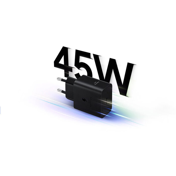 Samsung Samsung 45W USB-C Snellader incl. 1,8m Kabel - Zwart (EP-T4511)