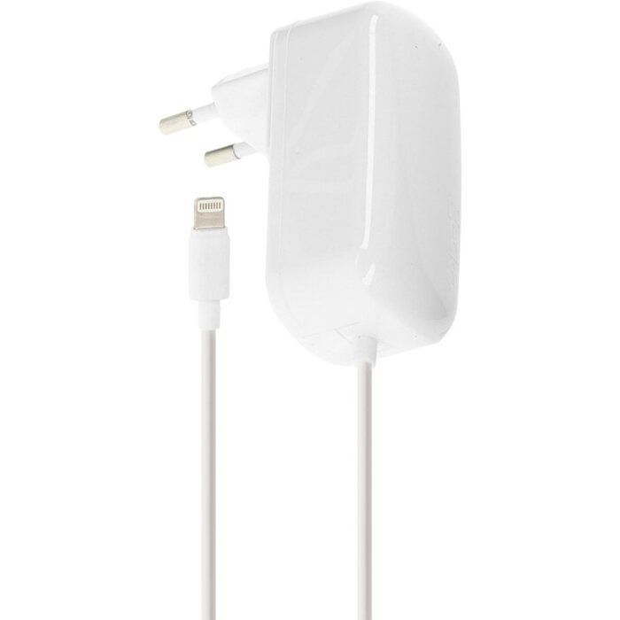 Gecko Gecko Reislader met Lightning Kabel - 2.1A - 1,5 Meter - Wit