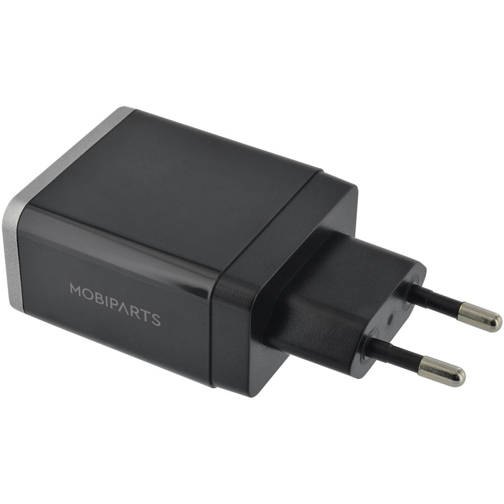Mobiparts Mobiparts Wall Charger Dual USB 12W/2.4A Black