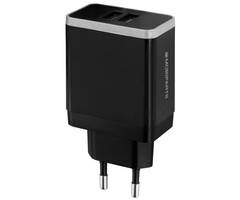 Mobiparts Mobiparts Quick Charge Dual USB Wandlader 4.6A Zwart