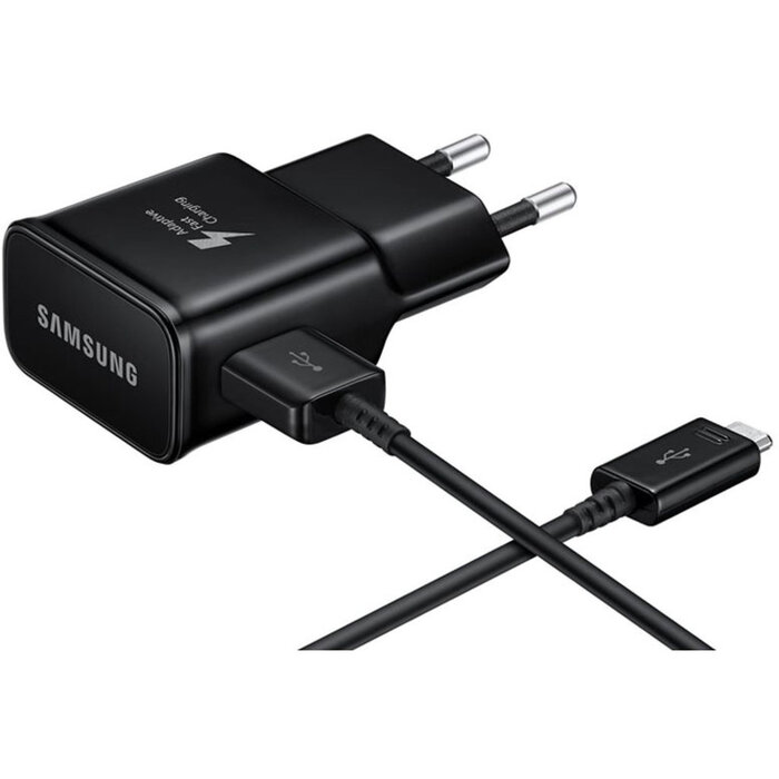 Samsung Samsung Fast Charge Travel Adapter 2A inclusief USB-A naar USB-C kabel 1 meter Zwart