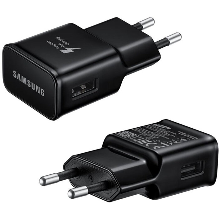 Samsung Samsung Fast Charge Travel Adapter 2A inclusief USB-A naar USB-C kabel 1 meter Zwart