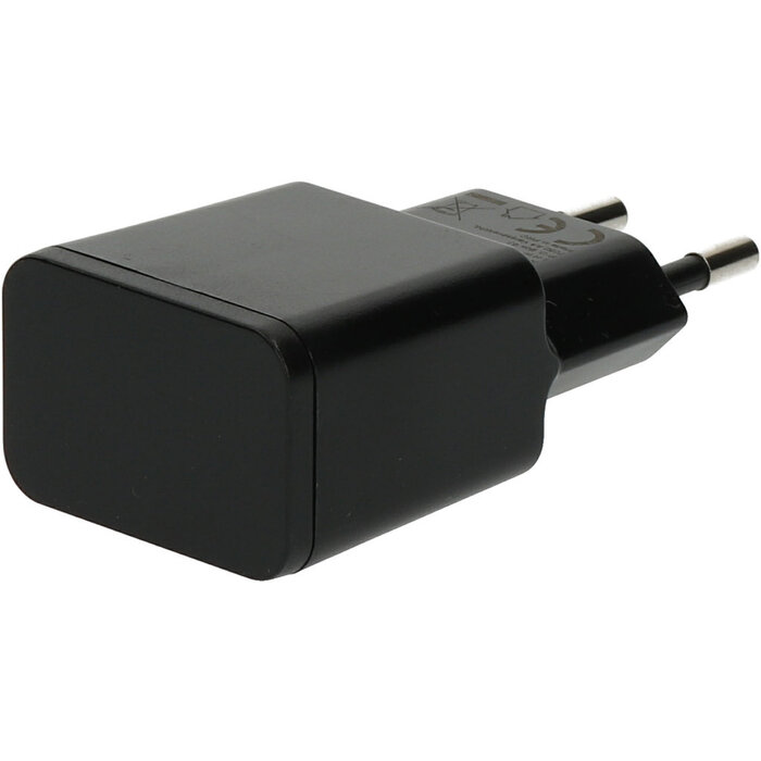 Quick & Easy Quick & Easy USB Muuroplader 2.4A Dual Port - 5-Pack Zwart