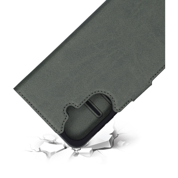 Mobiparts Mobiparts Classic Wallet Case Samsung Galaxy A57 Stone Green