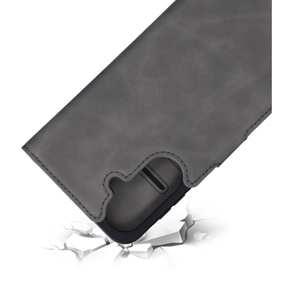 Mobiparts Mobiparts Classic Wallet Case voor Samsung Galaxy A37 - Granite Grey