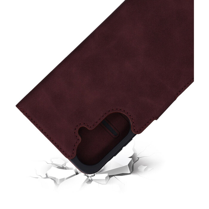Mobiparts Mobiparts Classic Wallet Case Samsung Galaxy A37 Velvet Red