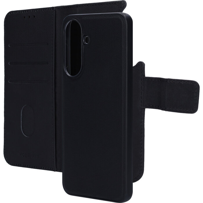 Mobiparts Mobiparts 2-in-1 Lederen Wallet Case voor Samsung Galaxy A57 - Zwart
