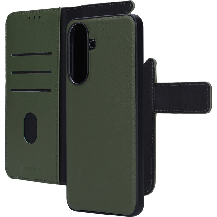 Mobiparts Mobiparts 2-in-1 Lederen Wallet Case voor Samsung Galaxy A57 - Groen