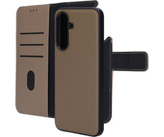 Mobiparts Mobiparts 2-in-1 Leren Wallet Case voor Samsung Galaxy A37 - Taupe