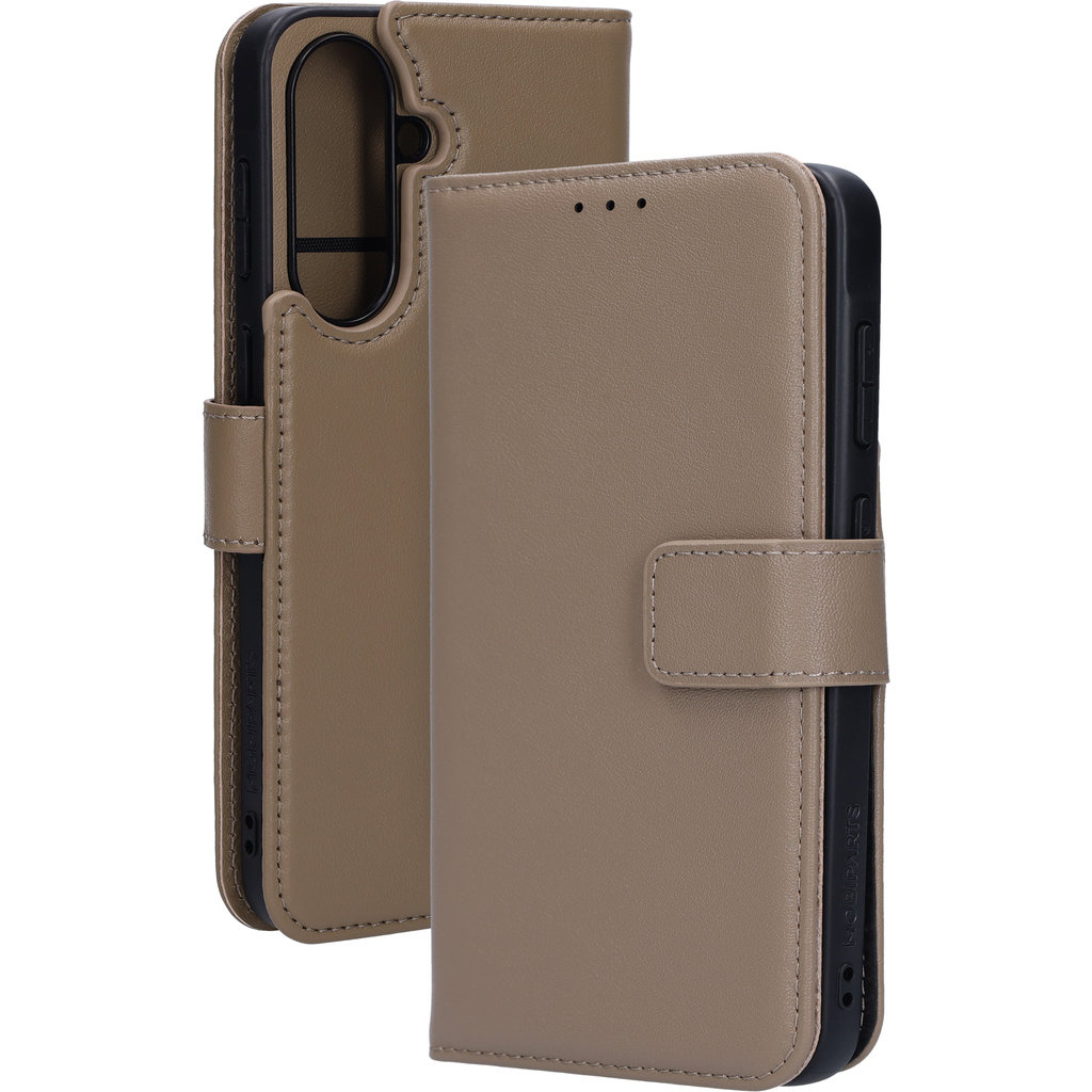 Mobiparts Mobiparts 2-in-1 Leren Wallet Case voor Samsung Galaxy A37 - Taupe