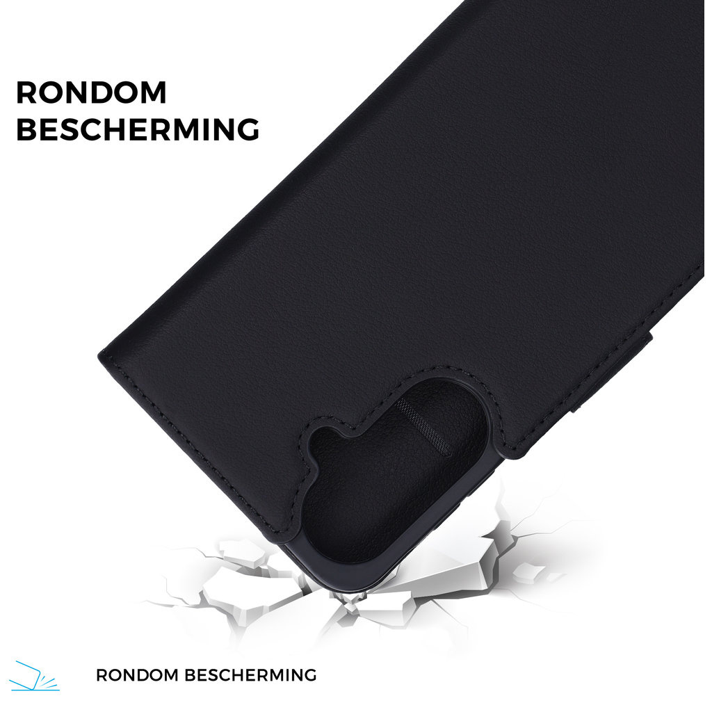 Mobiparts Mobiparts Leather Wallet Case voor Samsung Galaxy A57 - Zwart