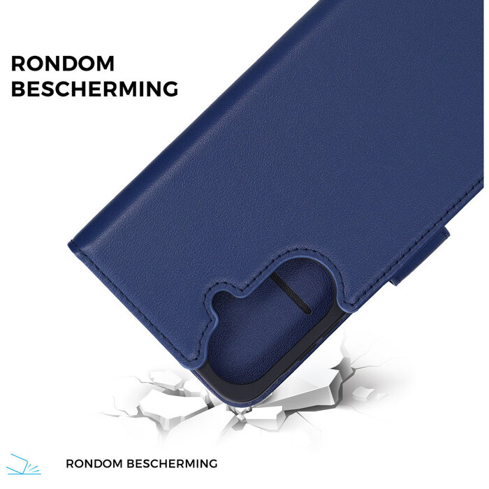 Mobiparts Mobiparts Leather Wallet Case voor Samsung Galaxy A57 - Blauw