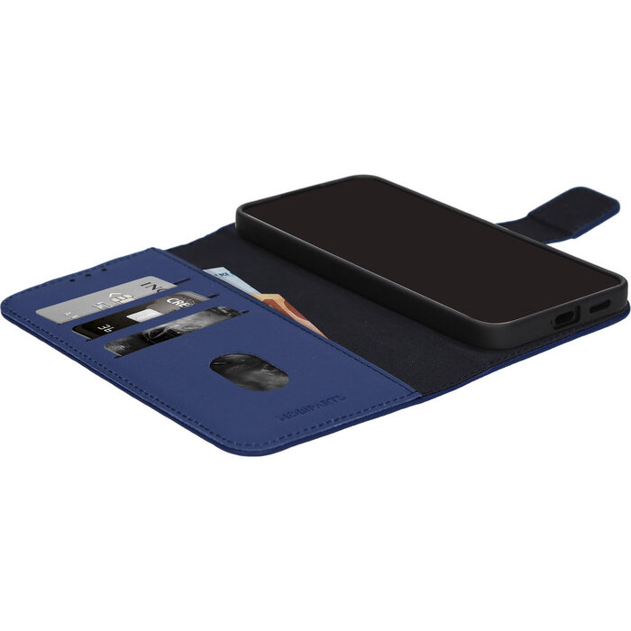 Mobiparts Mobiparts Lederen Wallet Case voor Samsung Galaxy A37 - Blauw