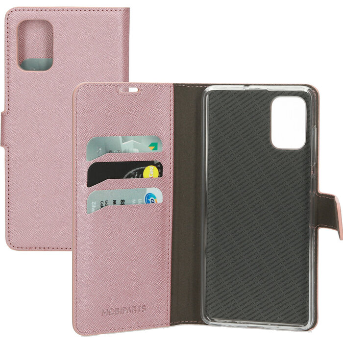 Mobiparts Mobiparts Saffiano Wallet Case voor Samsung Galaxy A71 - Roze