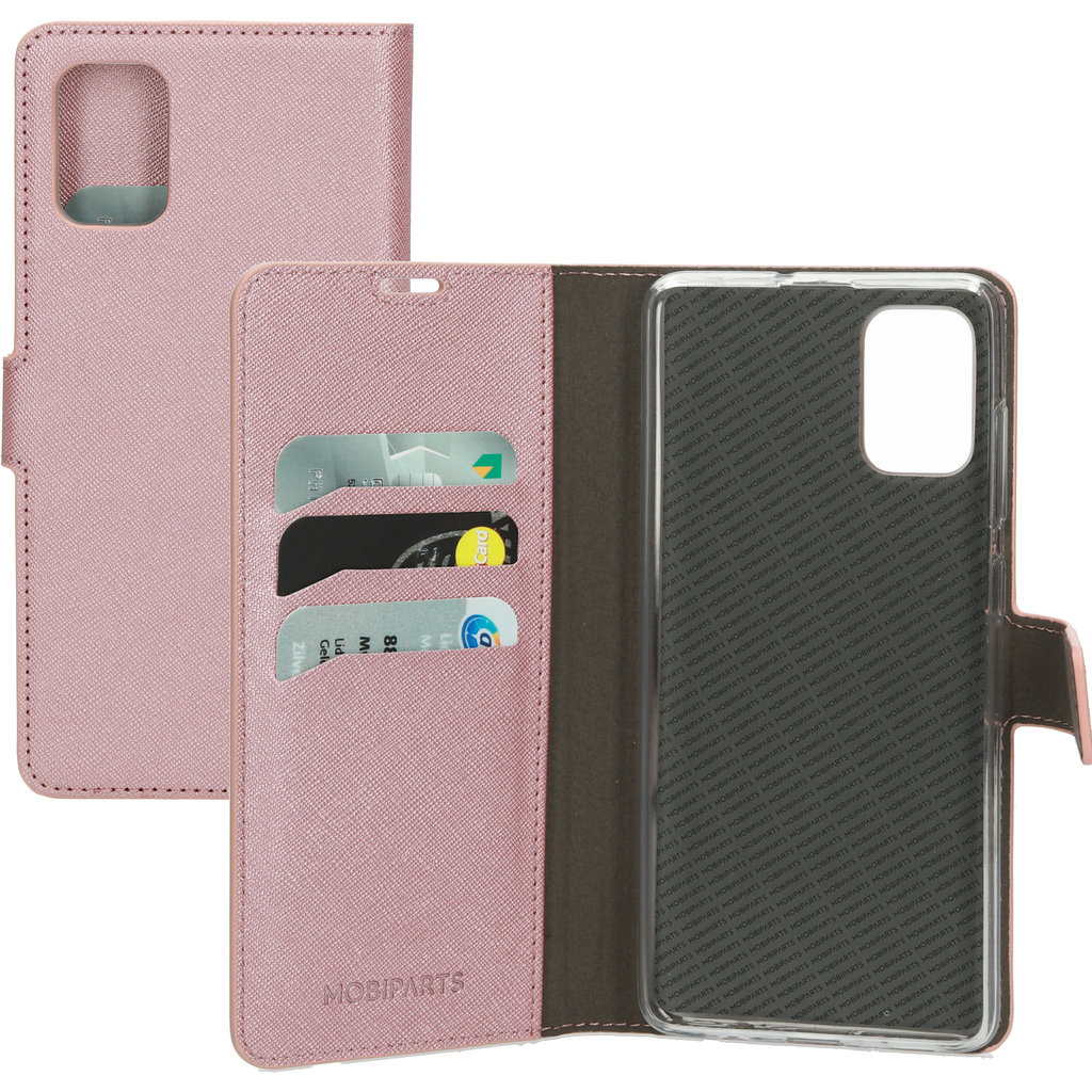 Mobiparts Mobiparts Saffiano Wallet Case voor Samsung Galaxy A71 - Roze