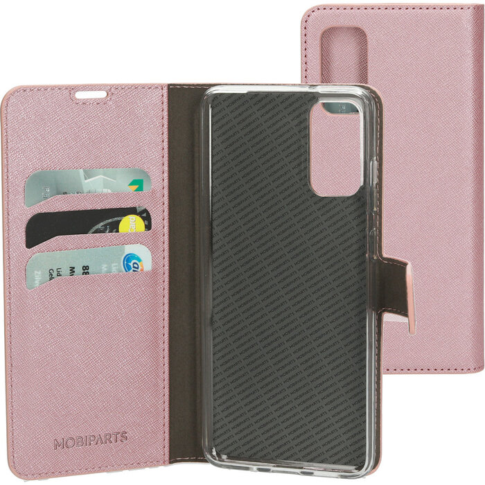 Mobiparts Mobiparts Saffiano Wallet Case voor Samsung Galaxy S20 - Roze