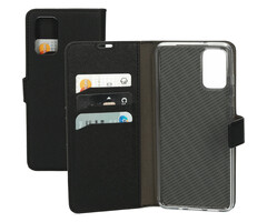 Mobiparts Mobiparts Saffiano Wallet Case voor Samsung Galaxy S20 Plus - Zwart