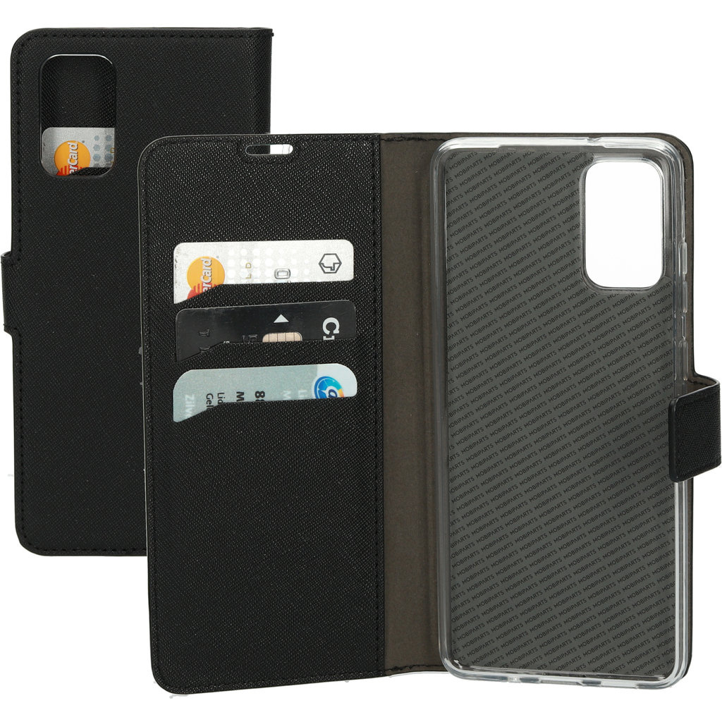 Mobiparts Mobiparts Saffiano Wallet Case voor Samsung Galaxy S20 Plus - Zwart