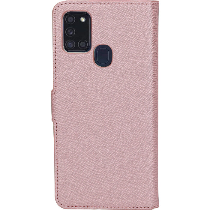 Mobiparts Mobiparts Saffiano Wallet Case voor Samsung Galaxy A21s - Roze