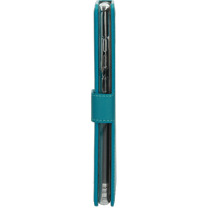 Mobiparts Mobiparts Saffiano Wallet Case voor Samsung Galaxy A21s - Turquoise