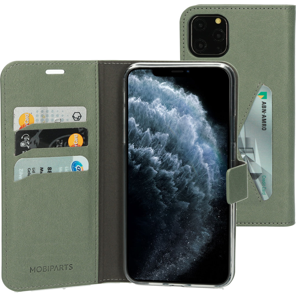 Mobiparts Mobiparts Classic Wallet Case voor iPhone 11 Pro Max - Stone Green