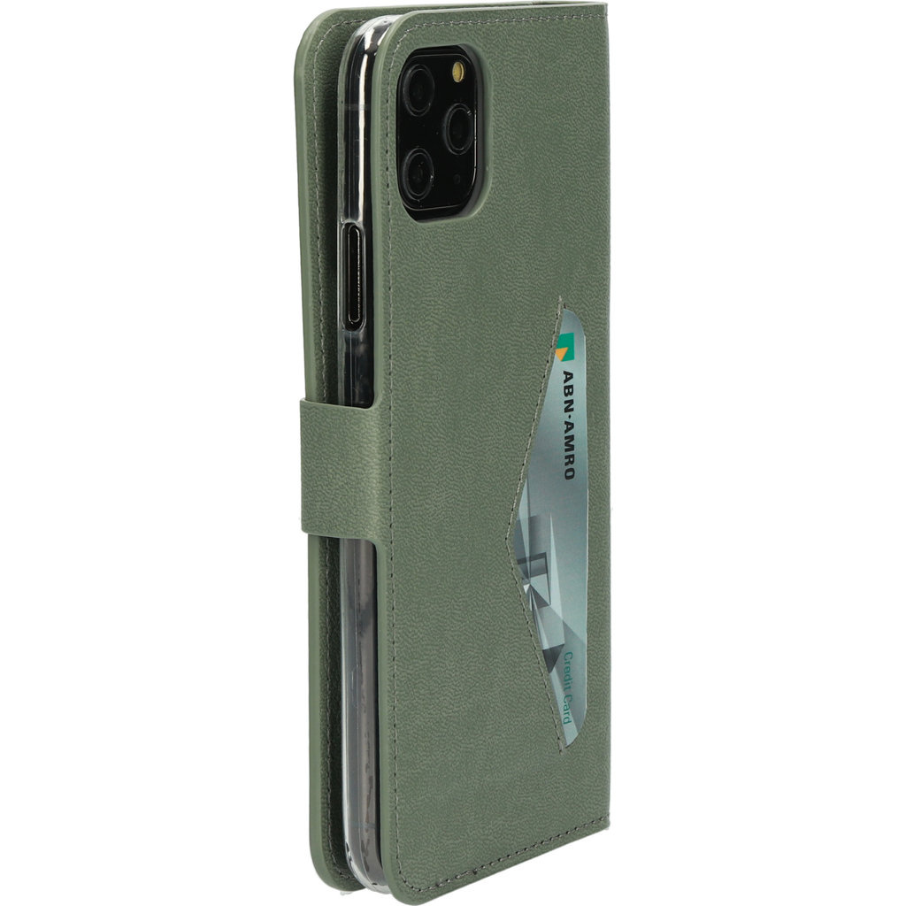 Mobiparts Mobiparts Classic Wallet Case voor iPhone 11 Pro Max - Stone Green