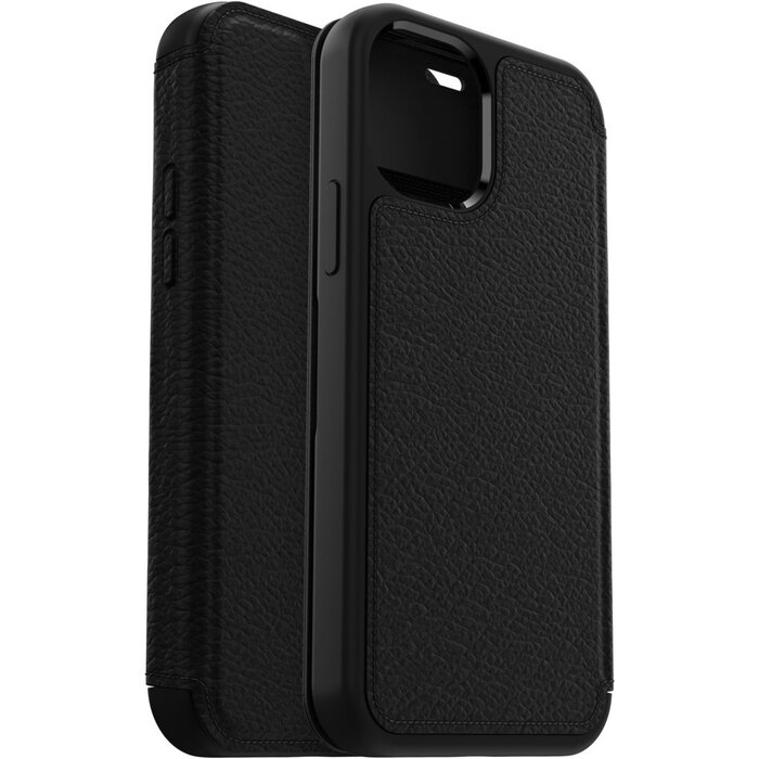 Otterbox OtterBox Strada Lederen Book Case voor Apple iPhone 12 / 12 Pro - Zwart