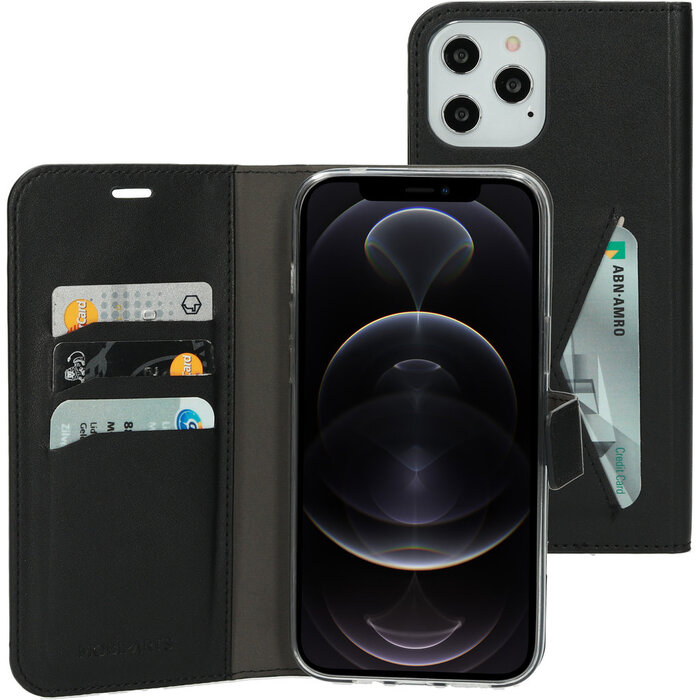 Mobiparts Mobiparts Classic Wallet Case voor iPhone 12 Pro Max - Zwart