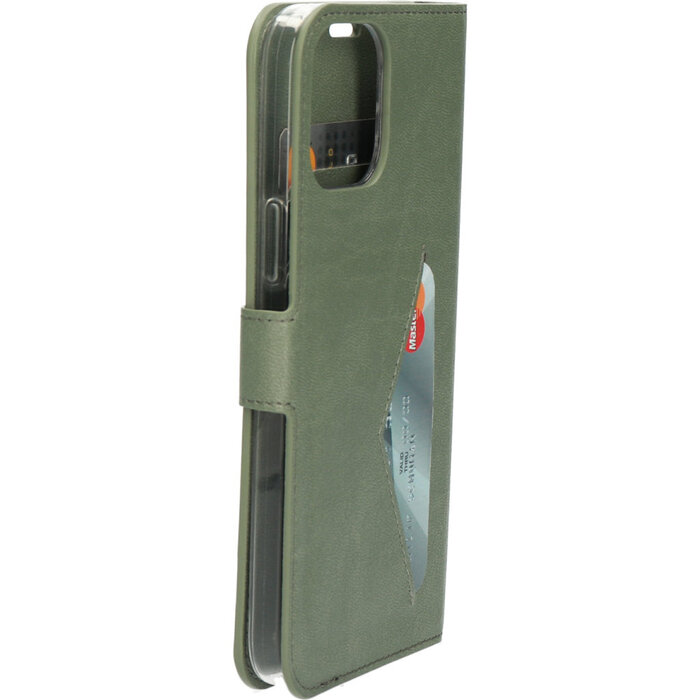 Mobiparts Mobiparts Classic Wallet Case Apple iPhone 12 Pro Max Stone Green