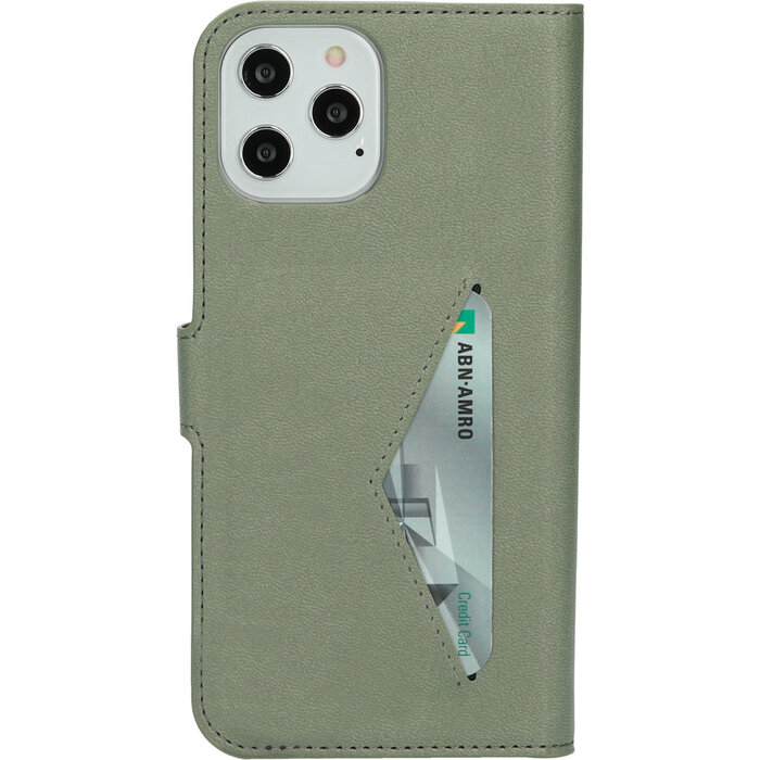 Mobiparts Mobiparts Classic Wallet Case voor iPhone 12 Pro Max - Stone Green