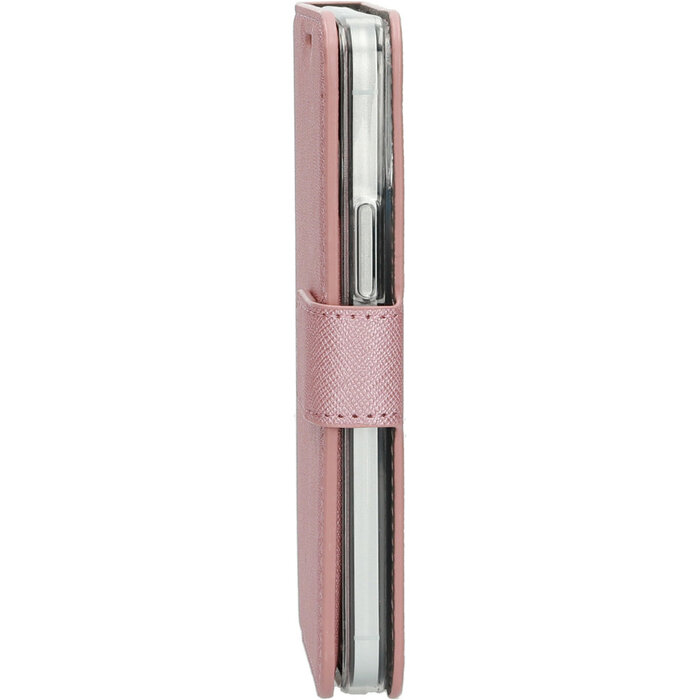 Mobiparts Mobiparts Saffiano Wallet Case voor Apple iPhone 12 Mini - Roze