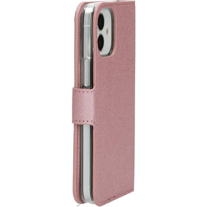 Mobiparts Mobiparts Saffiano Wallet Case Apple iPhone 12 Mini Pink