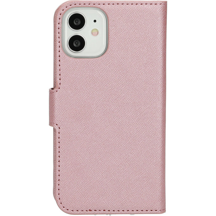Mobiparts Mobiparts Saffiano Wallet Case voor Apple iPhone 12 Mini - Roze