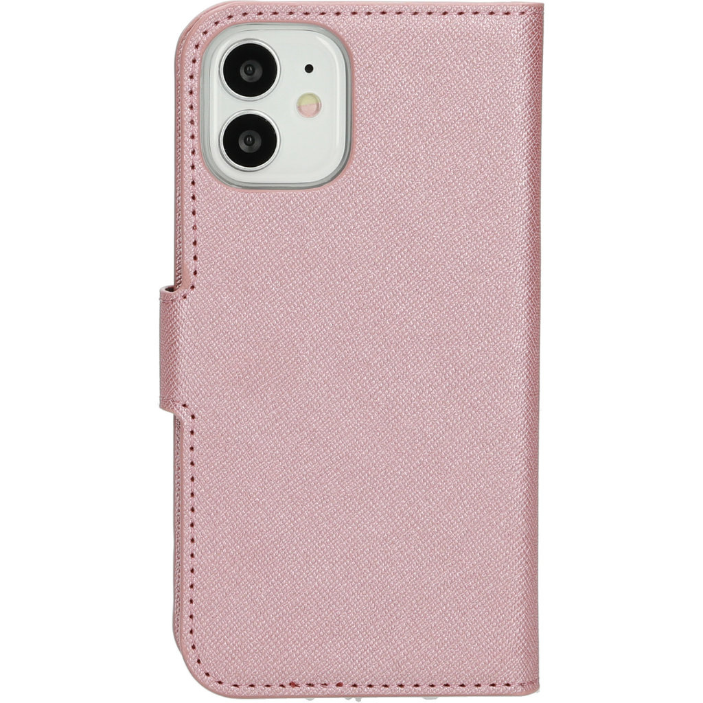Mobiparts Mobiparts Saffiano Wallet Case voor Apple iPhone 12 Mini - Roze