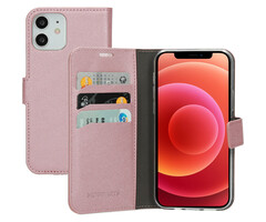 Mobiparts Mobiparts Saffiano Wallet Case voor iPhone 12 / 12 Pro - Roze
