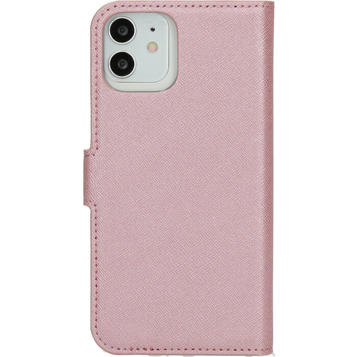 Mobiparts Mobiparts Saffiano Wallet Case voor iPhone 12 / 12 Pro - Roze