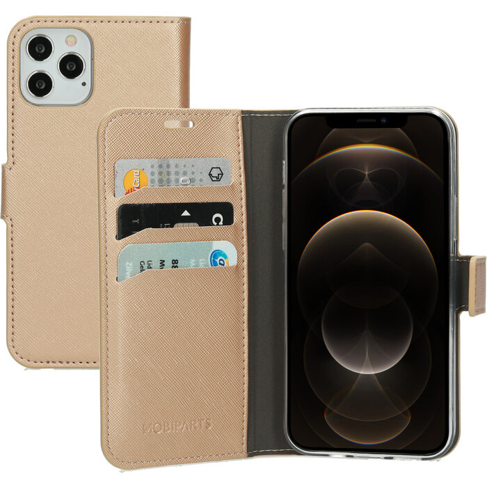 Mobiparts Mobiparts Saffiano Wallet Case voor iPhone 12 / 12 Pro - Koper